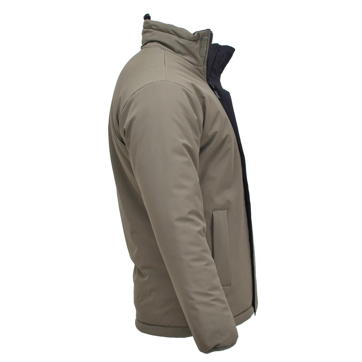 Giacca militare tedesca MIL-TEC Meteo freddo Reversibile Verde Verde Nero Nuovo