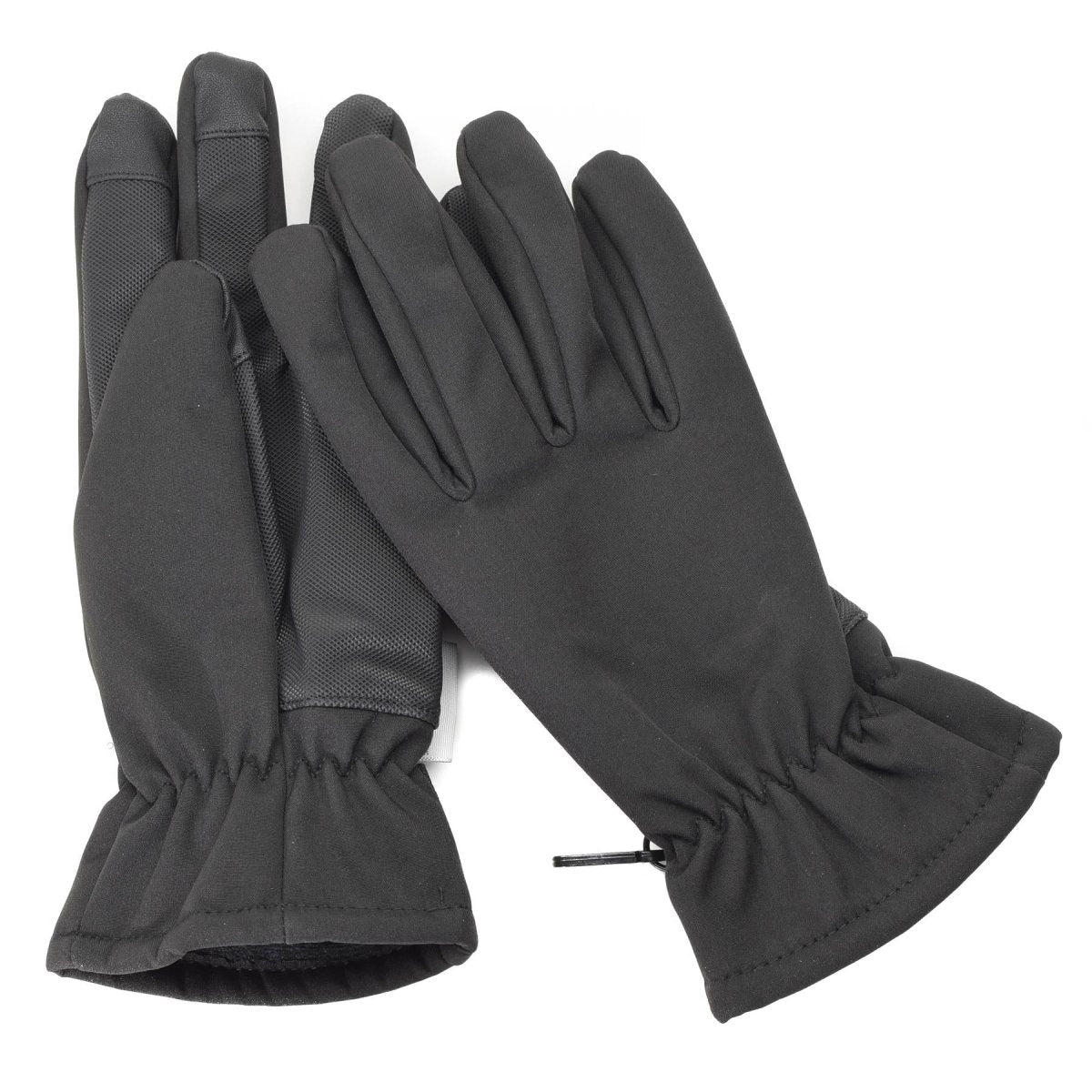 Guanti mil-tec uomini softshell thinsulate ™ foderano nero inverno da uomo tattico