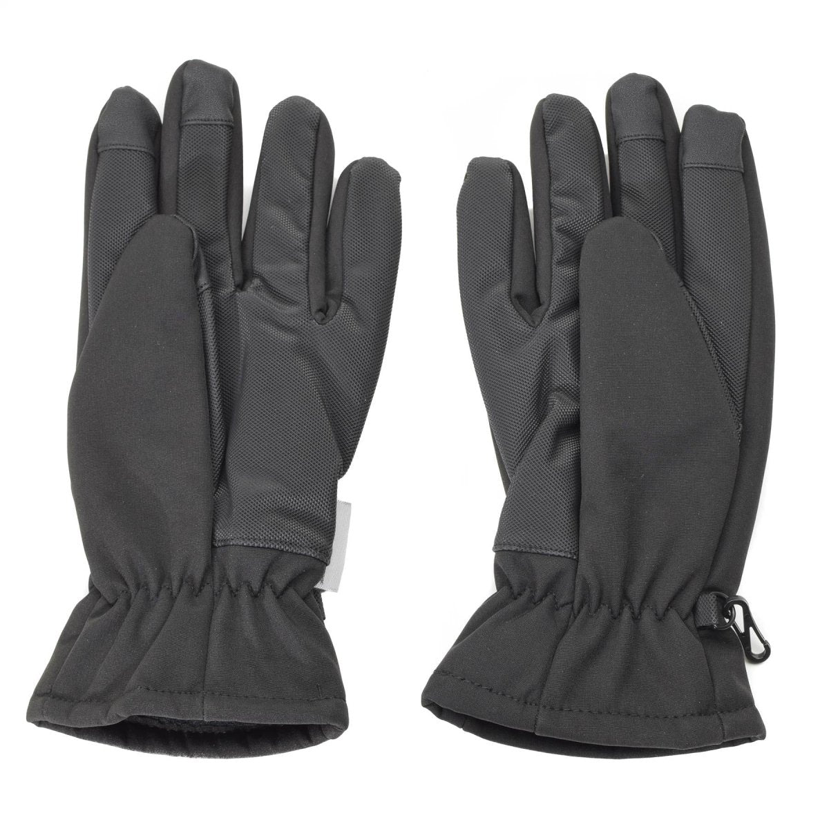 Guanti mil-tec uomini softshell thinsulate ™ foderano nero inverno da uomo tattico