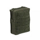 Olive green MIL-TEC large tactical belt pouch with laser cut MOLLE system for versatile gear storage