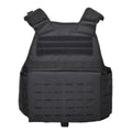 Mil-TEC Laser Cut Tactical Combat Plate Carrier Giurre militare MOLLE compattabile Nero compattabile