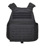 Mil-TEC Laser Cut Tactical Combat Plate Carrier Giurre militare MOLLE compattabile Nero compattabile
