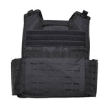 Mil-TEC Laser Cut Tactical Combat Plate Carrier Giurre militare MOLLE compattabile Nero compattabile
