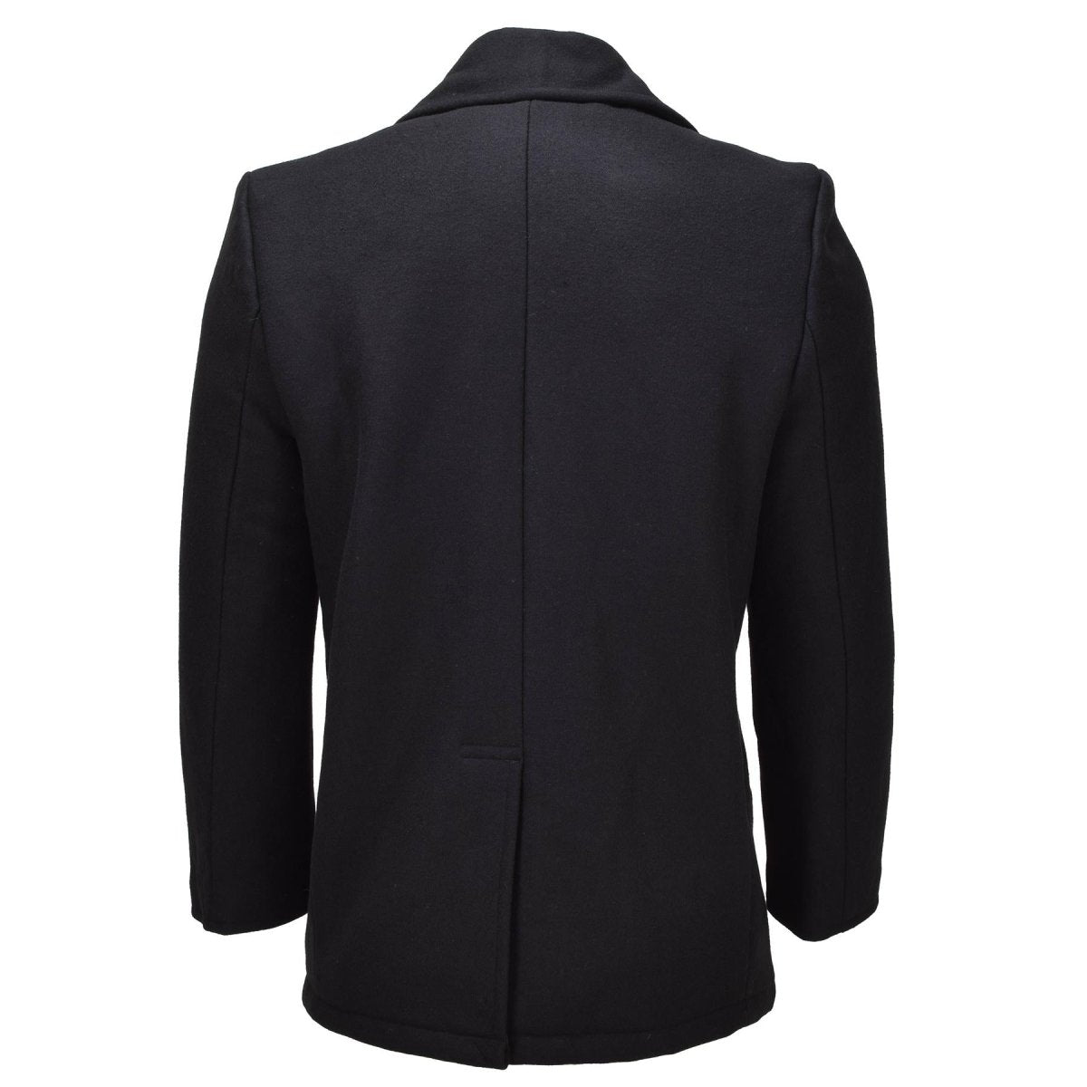 Mil-Tec Mens Coat lana Blend Navy Style Black Black Black