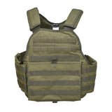 MIL-TEC Plate Military Carrier Tattico Combatti di combattimento Armatura MOLLE Sistema Oliva