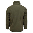 Back view of olive green fleece liner for MIL-TEC Military style GEN II winter jacket parka