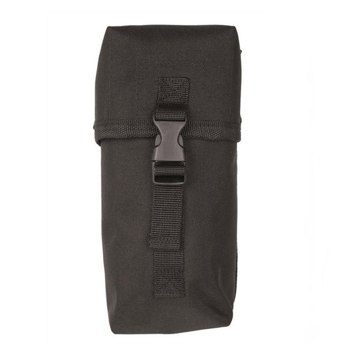 Custodia MOLLE tattica MIL-TEC nera con chiusura con fibbia, compatta e resistente per l'uso quotidiano e all'aperto.