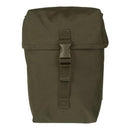 Large olive MIL-TEC tactical multipurpose pouch with buckle closure, durable water-resistant design for MOLLE gear attachment.