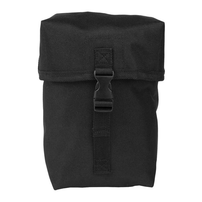 Custodia universale multiuso MIL-TEC nera con chiusura con fibbia e tessuto resistente per uso tattico ed esterno.