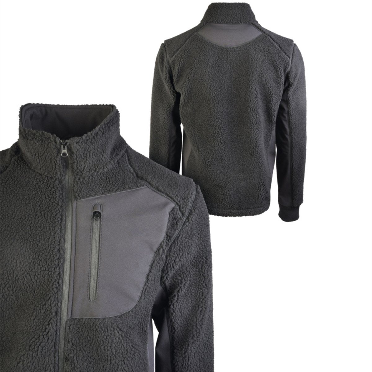 Giacca in pile Sherpa Mil-Tec Bearforce Warm Teddy Fleece Outdoor Nero