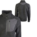 Mil - Tec Sherpa Fleece Jacket Bearforce Warm Teddy Fleece Outdoor Black - GoMilitar