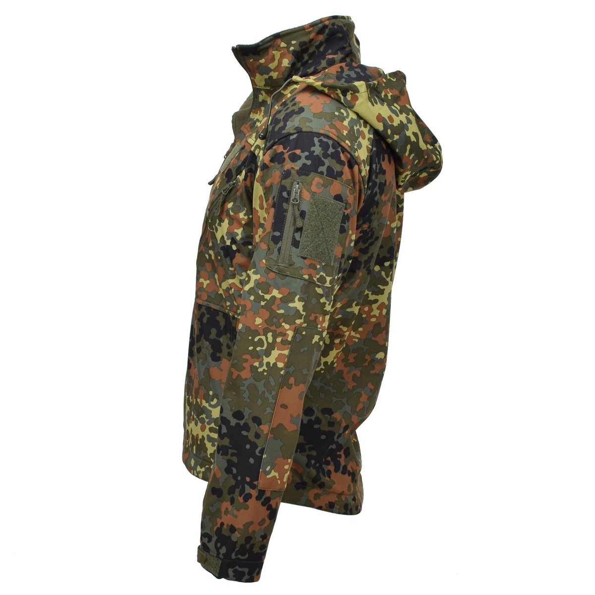 Giacca Mil-Tec Softshell SCU 14 German Flecktran camo esterno escursionismo da estate