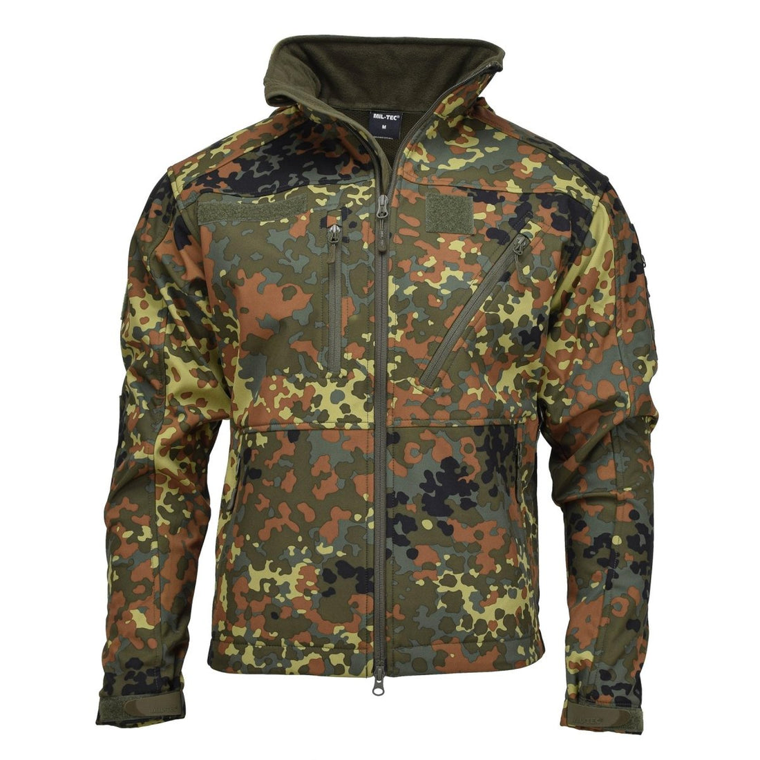Giacca Mil-Tec Softshell SCU 14 German Flecktran camo esterno escursionismo da estate