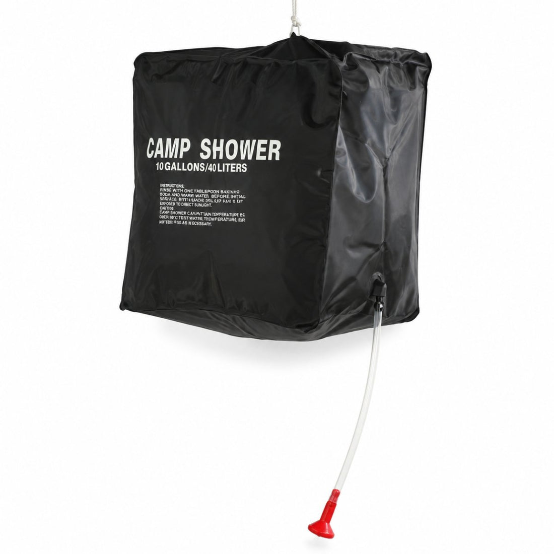 Borsa per doccia solare Mil-Tec da 40 litri, campeggio, escursionismo, doccia portatile all'aperto, nera