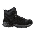 Stivali a squadra Mil-Tec Mid Round Sole Camping Calzature in pelle scamosciata nera all'aperto