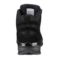 Stivali a squadra Mil-Tec Mid Round Sole Camping Calzature in pelle scamosciata nera all'aperto