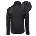 Giacca in pile con struttura Mil-Tec, calde tasche tattiche esterne con cerniera, nere
