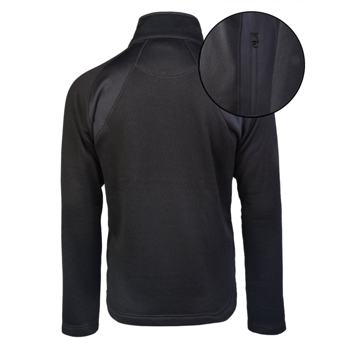 Giacca in pile con struttura Mil-Tec, calde tasche tattiche esterne con cerniera, nere
