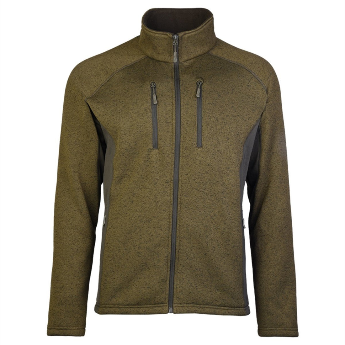 Giacca in pile con struttura Mil-Tec, calde tasche tattiche esterne con cerniera, oliva