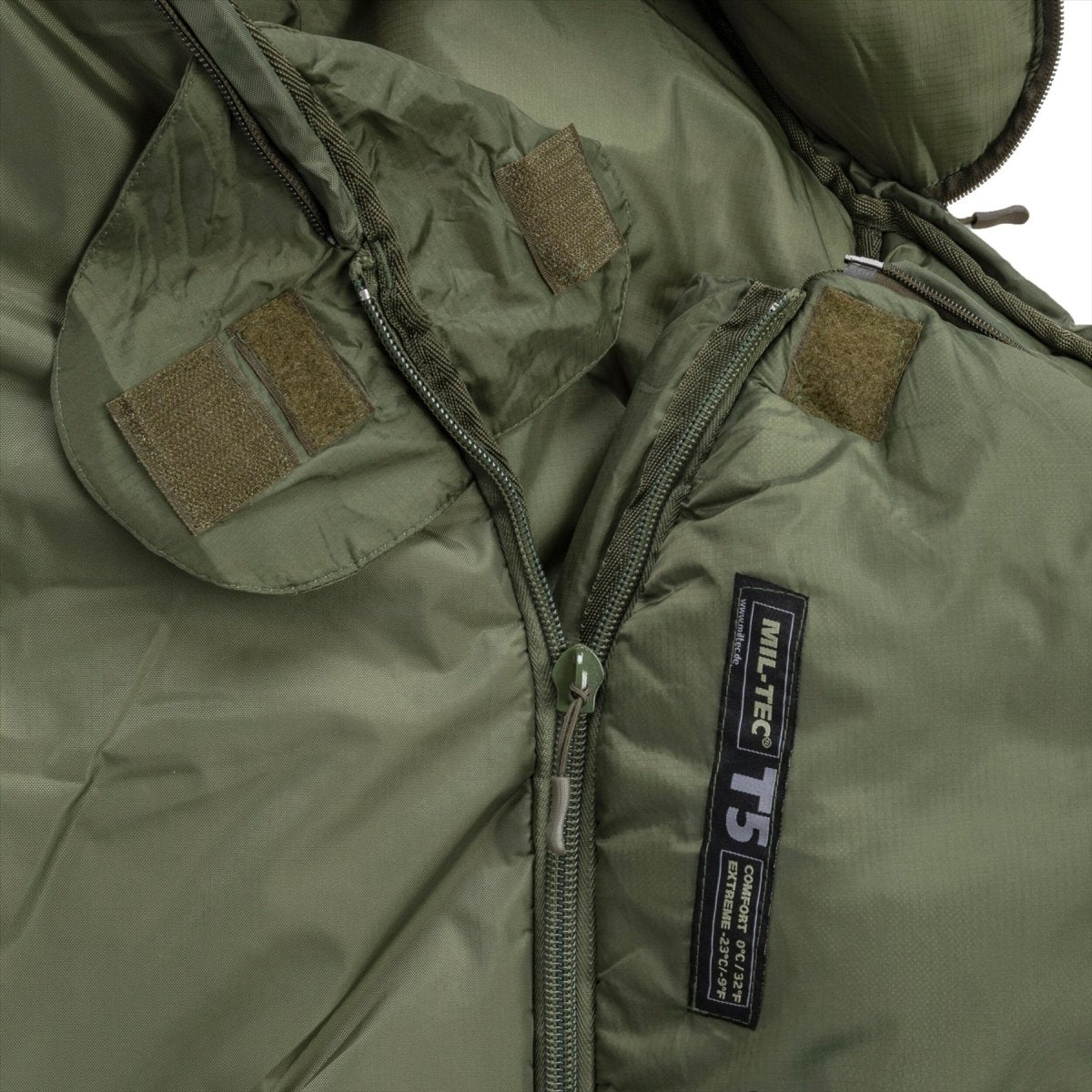 MIL-TEC Tactical 5 Sleep Sleep Gort Termolite Isolamento Oliva rivestito in teflon