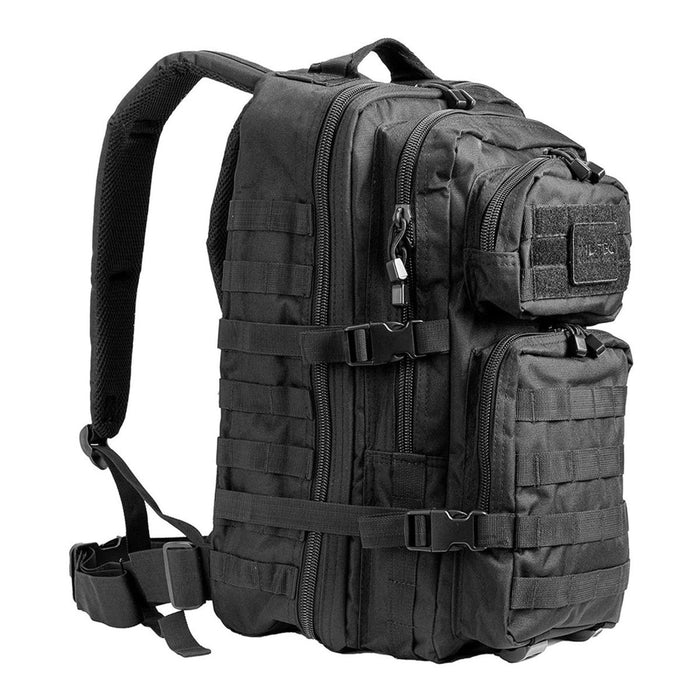 Zaino tattico nero MIL-TEC U.S. Assault 36L con scomparti multipli e spallacci regolabili per l'escursionismo e l'uso all'aperto