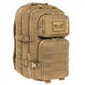 Mil-Tec US ASSALT TATTICAL VEACK TATTICAL 36L Ergonomic FORMATO SHOFE PADDED