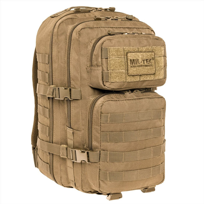 MIL-TEC US Assault Tactical Backpack 36L Ergonomic Formed Padded Shoulders - GoMilitar