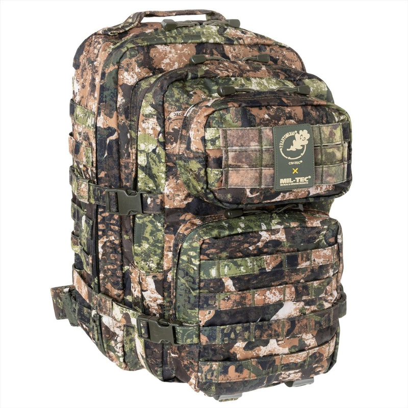 MIL-TEC US Assault Tactical Backpack 36L Ergonomic Formed Padded Shoulders