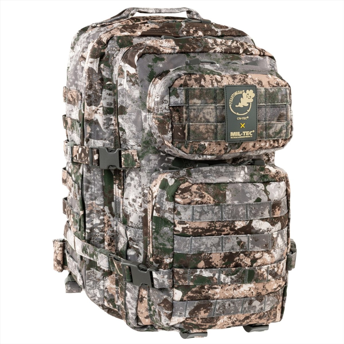 Mil-Tec US ASSALT TATTICAL VEACK TATTICAL 36L Ergonomic FORMATO SHOFE PADDED