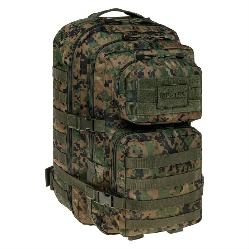 MIL-TEC US Assault Tactical Backpack 36L Ergonomic Formed Padded Shoulders