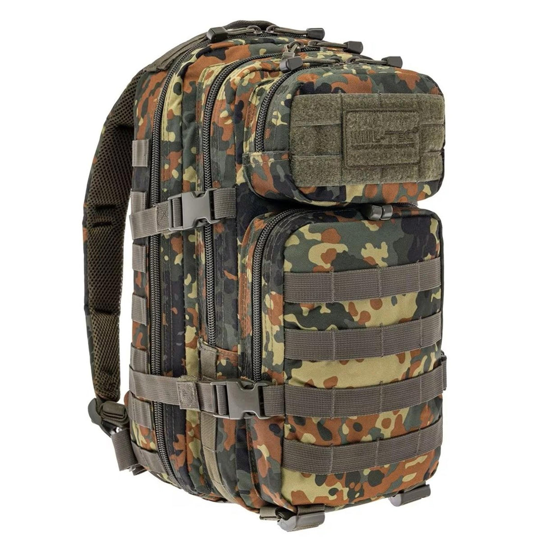 Mil-Tec U.S. Assault Tactical Backpack Trekking Flecktarn 20Liter Daypack escursionistico