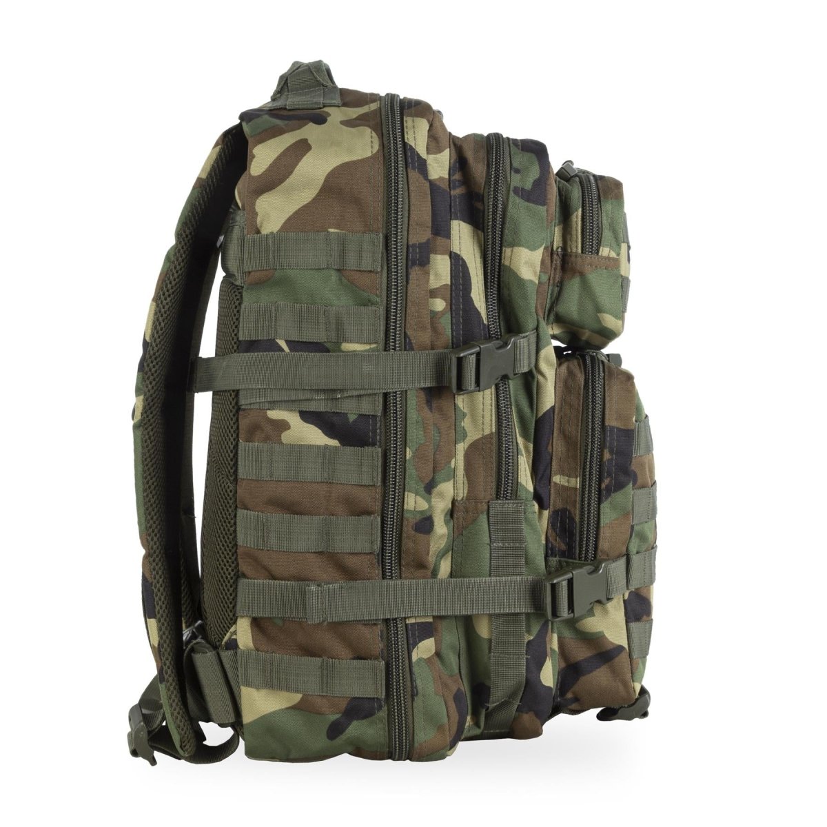 MIL-TEC ASSAULT US ASSALT TREKKKING RACKACK 36L Backpack Woodland Camo Daypack
