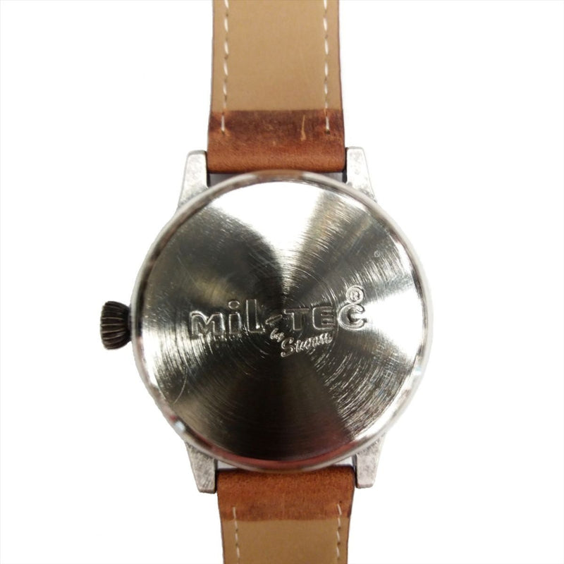 Mil-Tec Vintage Army Quartz Watch Pilot Bracciale in pelle naturale Brown