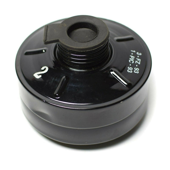 Cartuccia per maschera antigas Black Modern Filter CF F3 da 40 mm con filettatura da 40 mm per la visualizzazione della protezione respiratoria