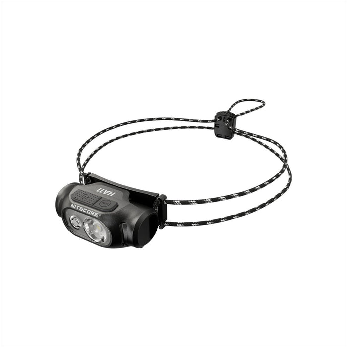 Nitecore HA11 Headlight Torcia frontale a LED leggera da 240 lumen IP66 Nera - GoMilitar