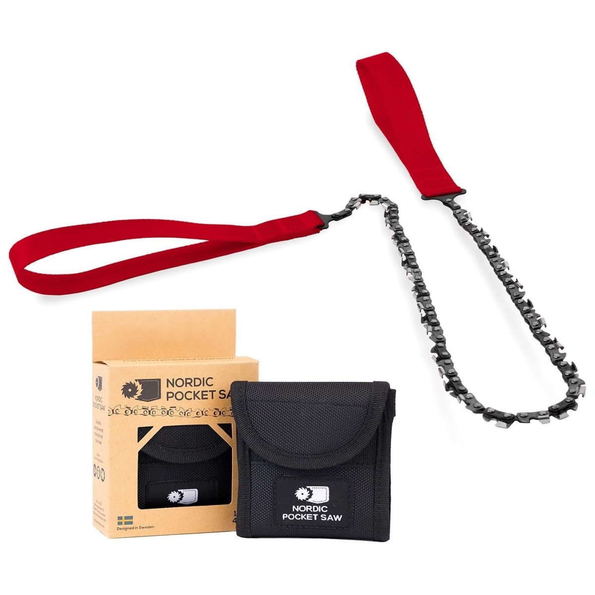 Sega nordica sega compatta portatile emergenza in campeggio motoseghe rosse