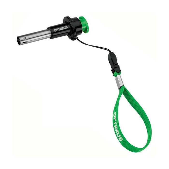 Accendino piezoelettrico portatile Optimus Sparky con cordino verde per l'accensione del fornello da campeggio all'aperto