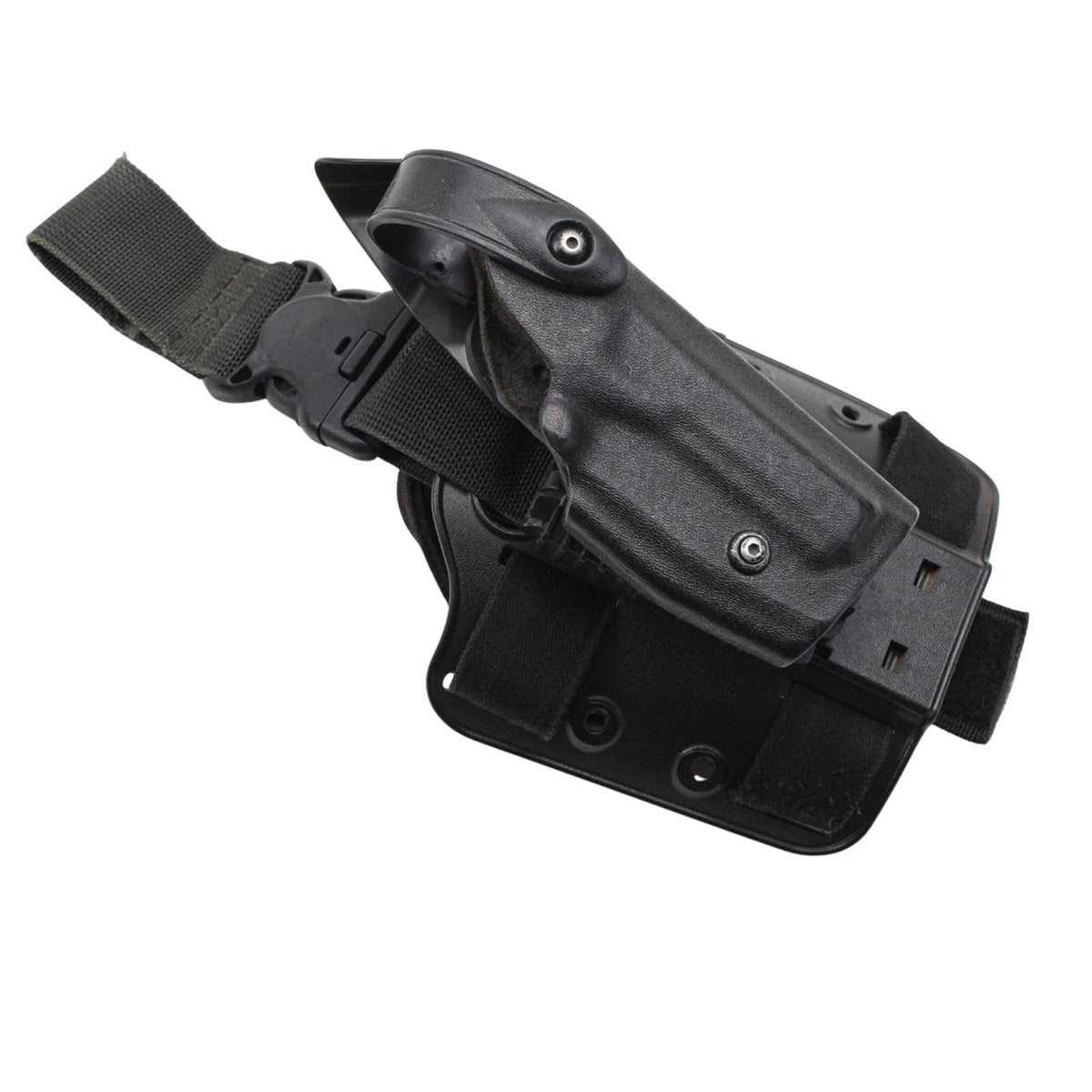 Sistema autobloccante con fondina con piattaforma a gamba cadente originale militare americana