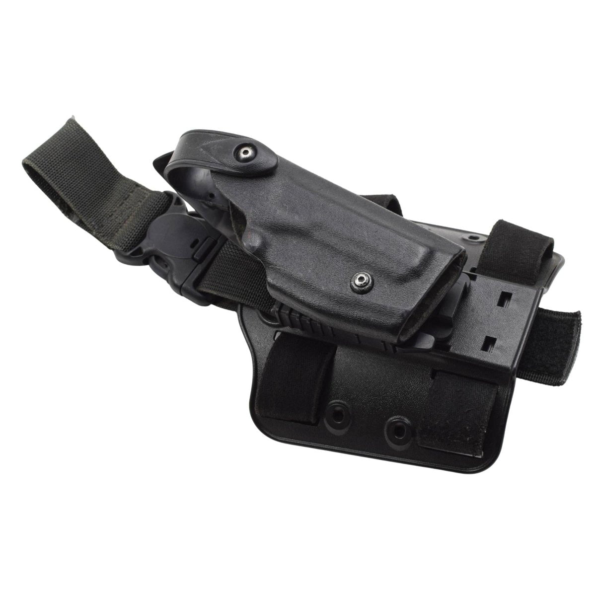 Sistema autobloccante con fondina con piattaforma a gamba cadente originale militare americana