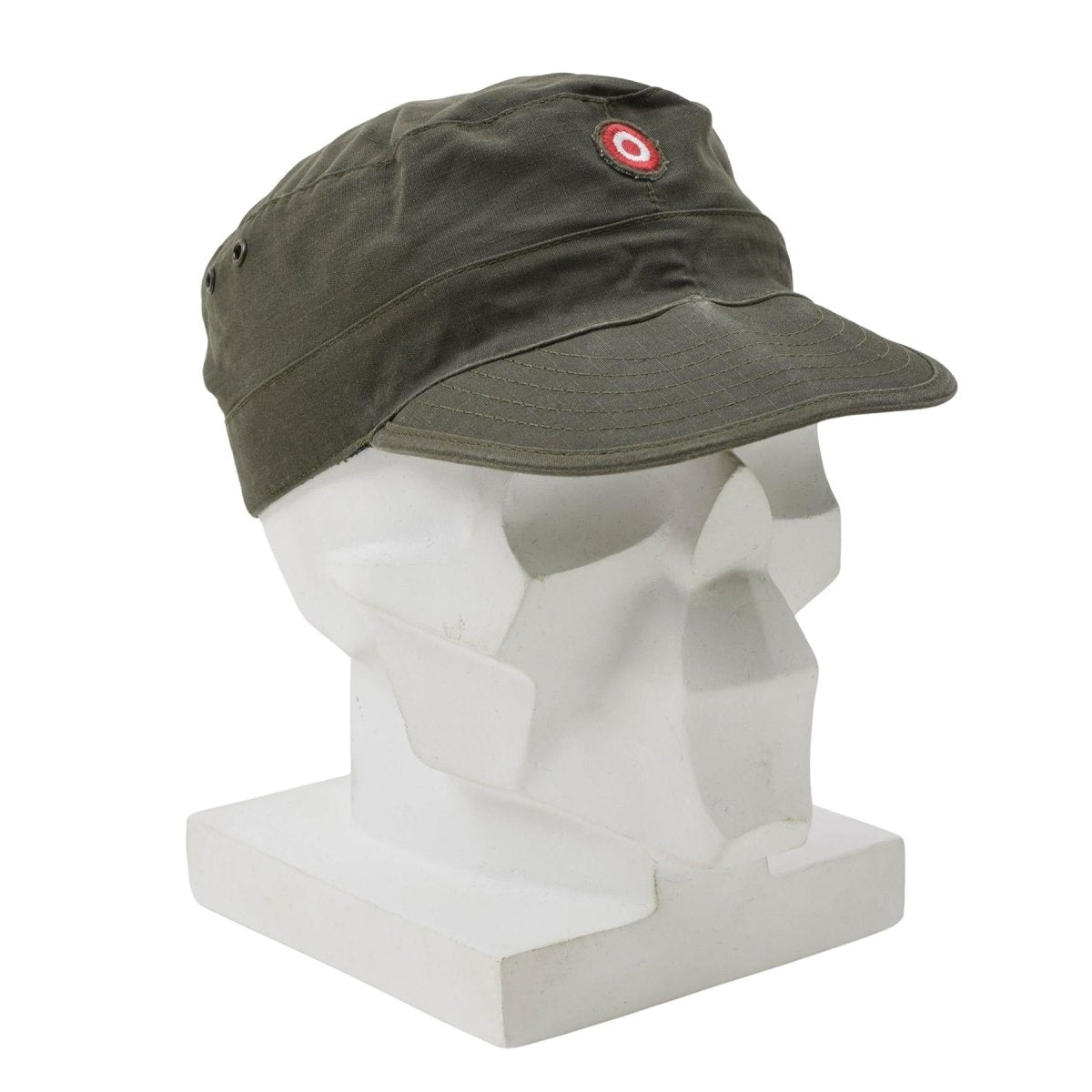 Berretto da combattimento Ripstop originale dell'esercito austriaco KAZ03 rilasciato militare oliva usato