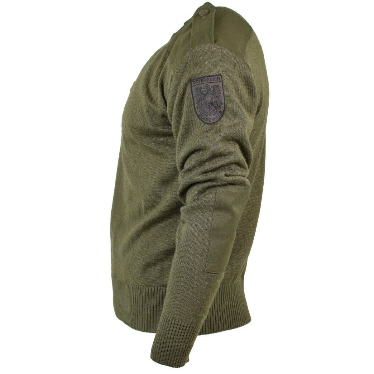 Original Pullover Pullover Pullover Jumper Commando Olive OD Wool Swater Nuovo