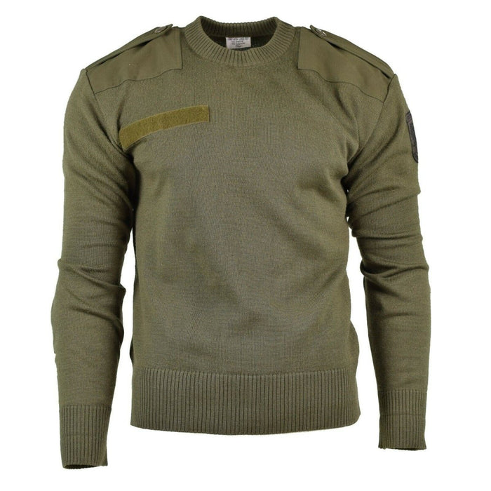 Pullover originale dell'esercito austriaco Jumper commando Maglione in lana OD oliva NUOVO - GoMilitar