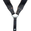 Bratine a trama a Y originali austriache vera in pelle venage surplus militare vintage
