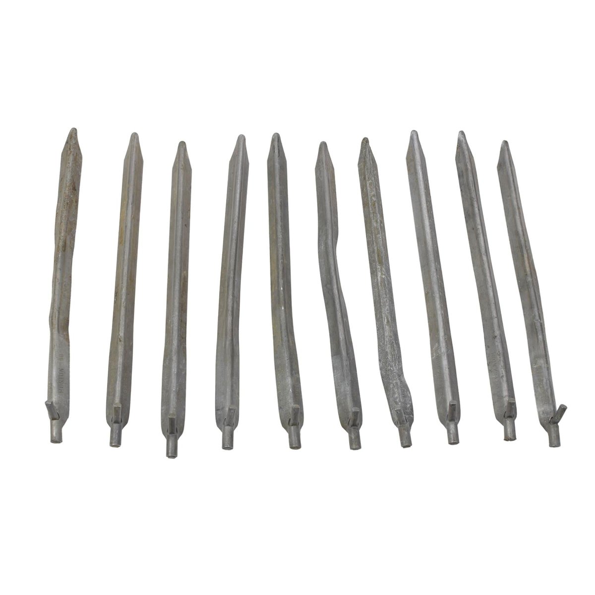 Picchetti da campeggio originali militari austriaci in alluminio, confezione da 10, 26 cm