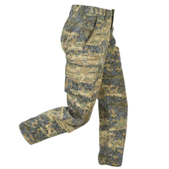 Pantaloni cargo militari austriaci originali con ginocchia rinforzate Tarnanzug Camo - GoMilitar