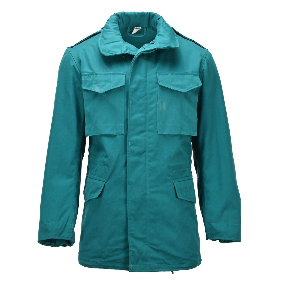 Giacca da campo militare austriaca originale Parka stile classico M65 in cotone verde
