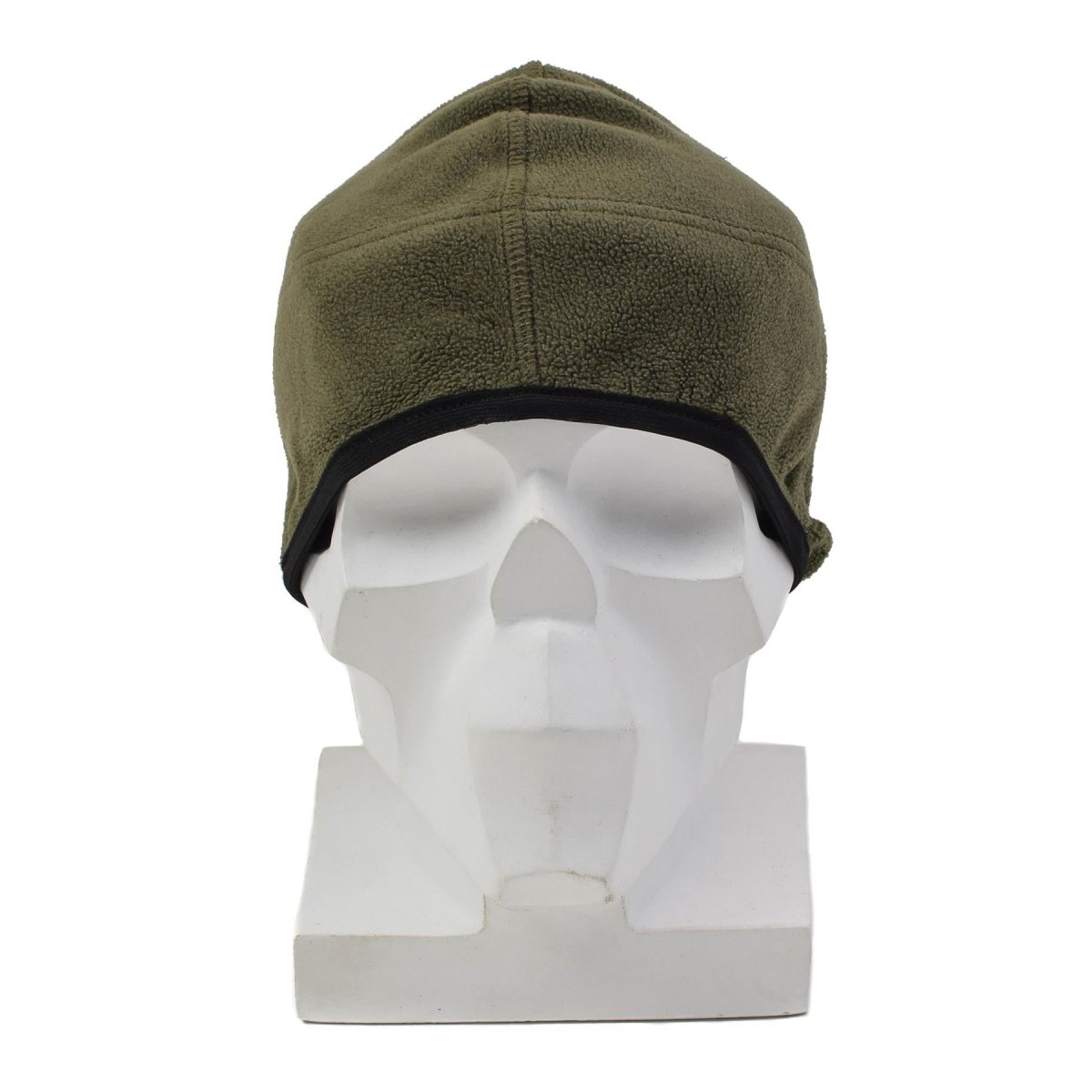 Cappello a cuffia in pile militare austriaco originale morbido caldo inverno all'aperto oliva