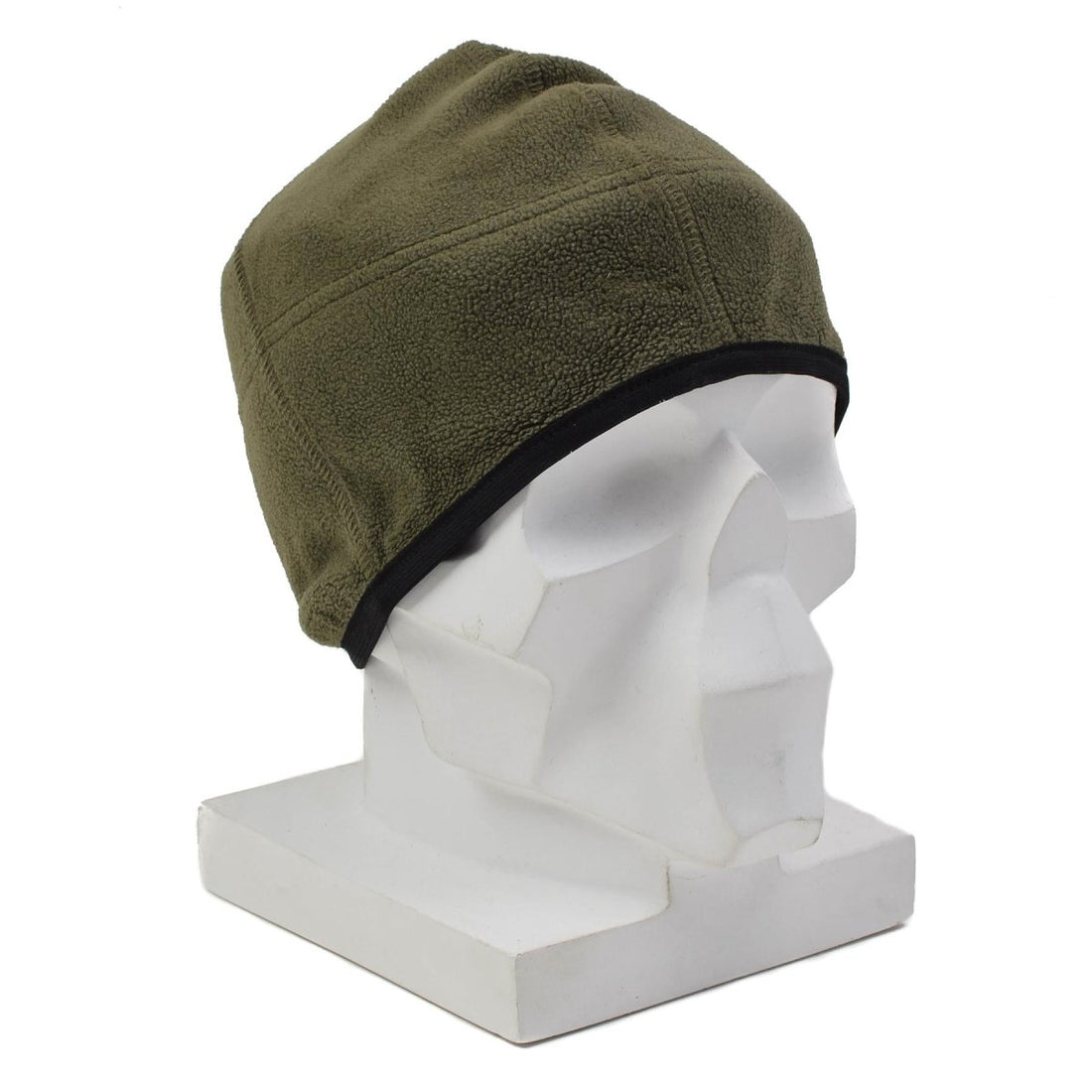 Cappello a cuffia in pile militare austriaco originale morbido caldo inverno all'aperto oliva