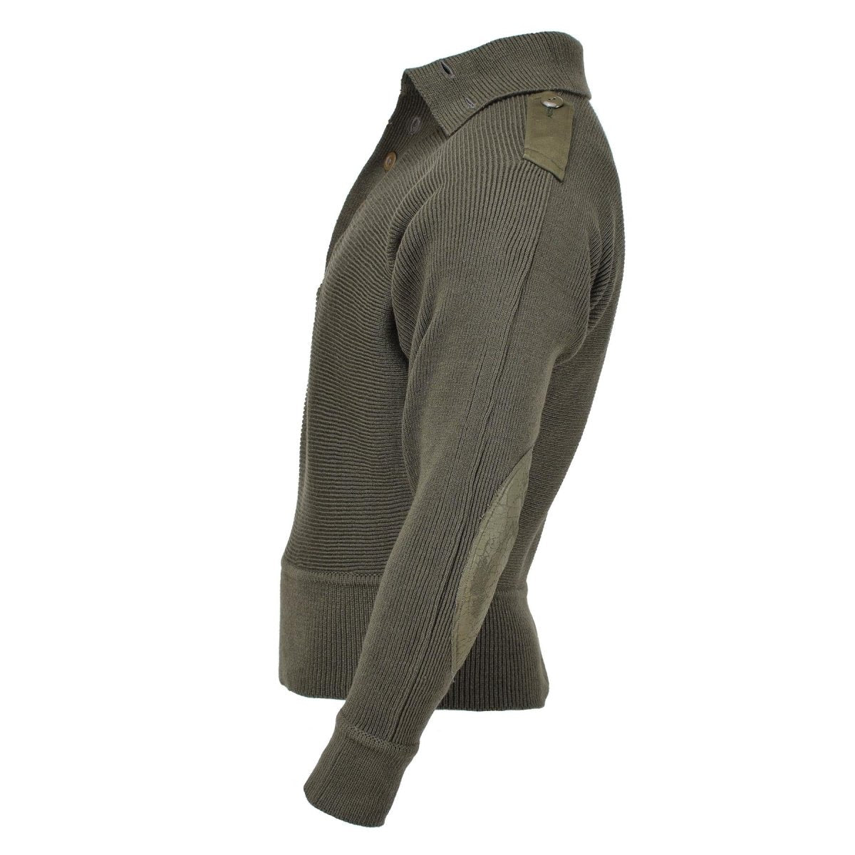 Pullover a costolette armato di gomiti rinforzati con maglioni armato originali originali