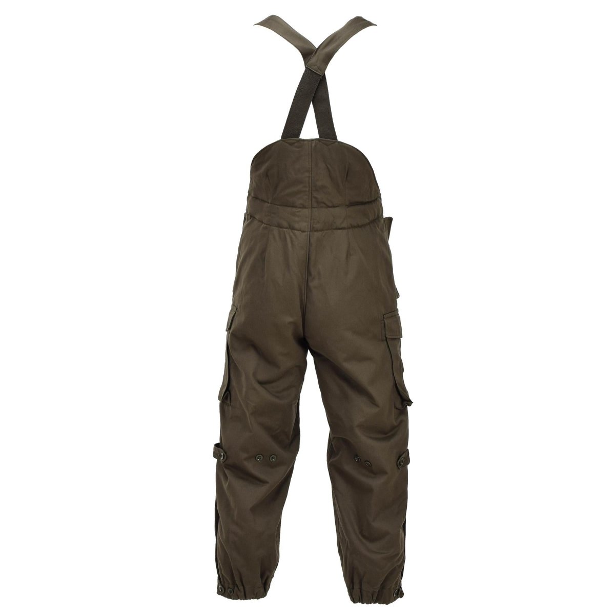 Pantaloni invernali militari originali austriaci isolati idrorepellenti color oliva